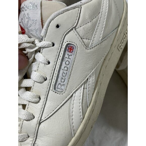 reebok npc low top leather sneaker in chalk size 8 womens - Picture 10 of 16